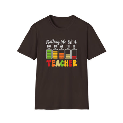 Battery Life of a Teacher T-Shirt