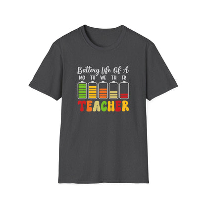 Battery Life of a Teacher T-Shirt