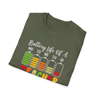 Battery Life of a Teacher T-Shirt